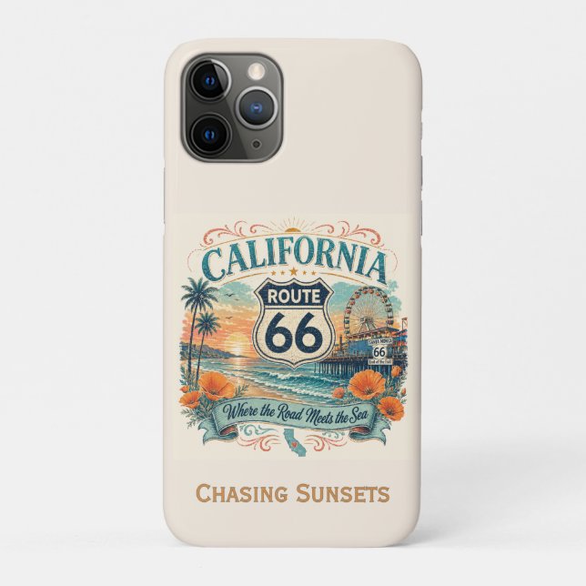 Santa Monica Pier Route 66 Pacific Dreamscape Case-Mate iPhone Case (Back)