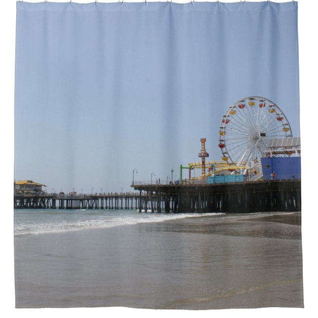 Santa Monica Pier Shower Curtain (Front)