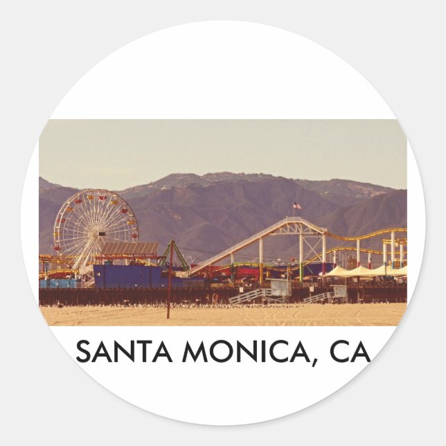 Santa Monica Pier - Sticker Sheet (Front)