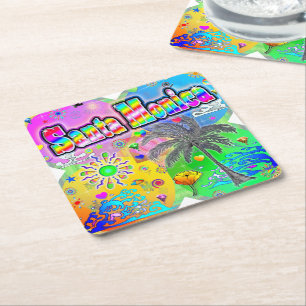 Santa Monica Quadro Seasons Coaster