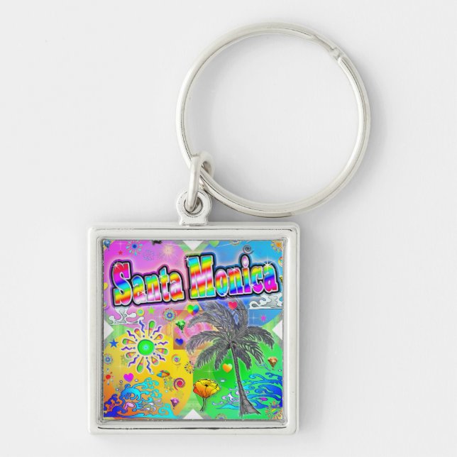 Santa Monica Quadro Seasons Keychain (Front)