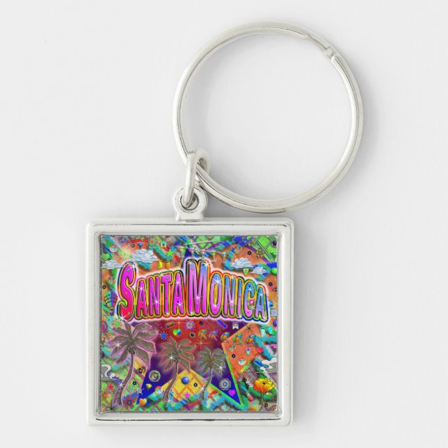Santa Monica Risk Factor Keychain (Front)
