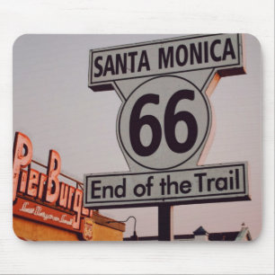 Santa Monica Route 66 California Mouse Mat