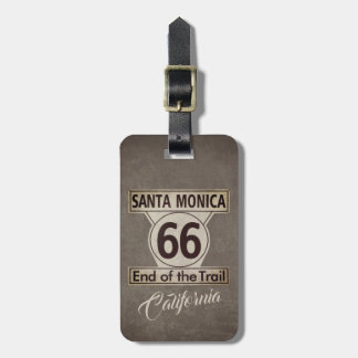 Santa Monica Route 66 Luggage Tag