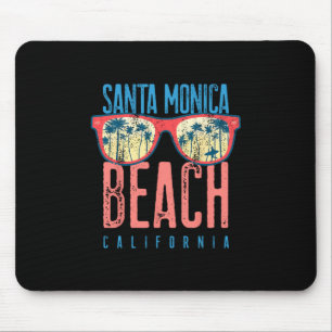 Santa Monica Shirt Beach California Family Vacatio Mouse Mat