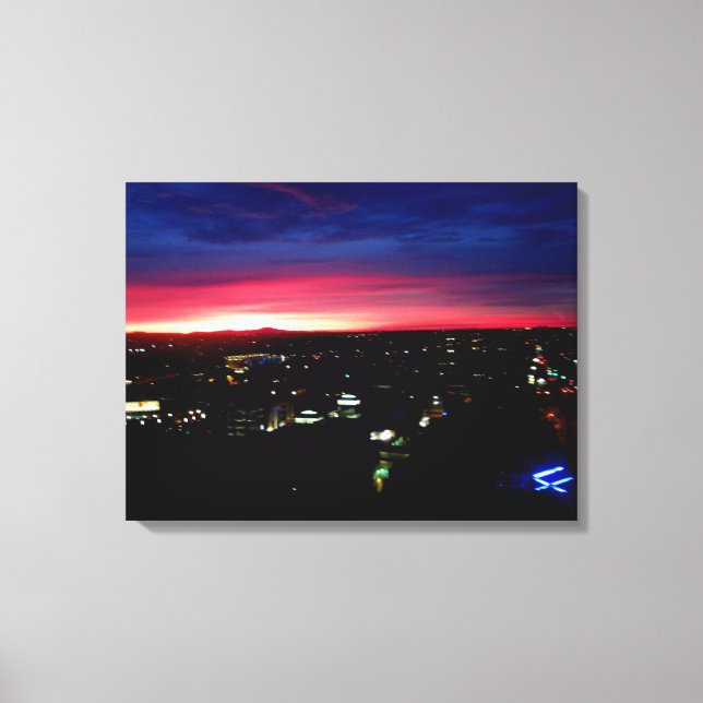 SANTA MONICA SUNRISE #1 CANVAS PRINT (Front)