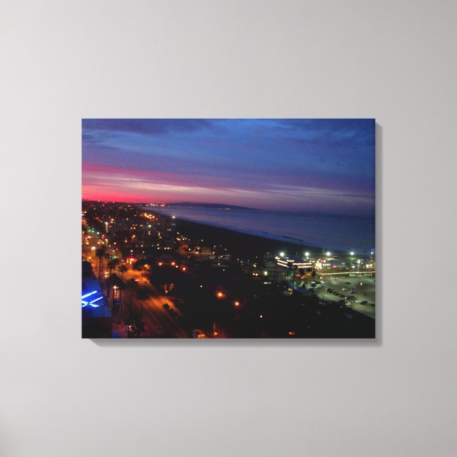 SANTA MONICA SUNRISE #2 CANVAS PRINT (Front)