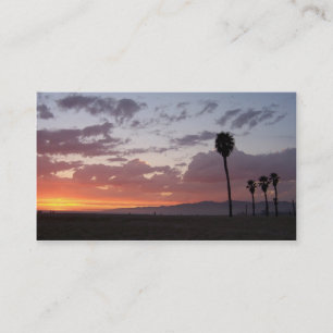 santa monica sunset business card