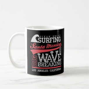 Santa Monica Surfing T-shirt Coffee Mug