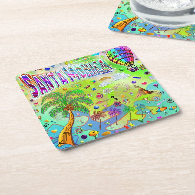 Santa Monica Timeless Melody Coaster (Angled)