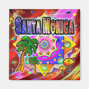 Santa Monica Tropical Friends Magnet