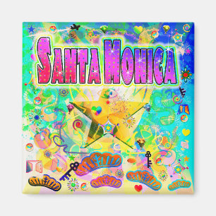 Santa Monica Tropical Friends Magnet
