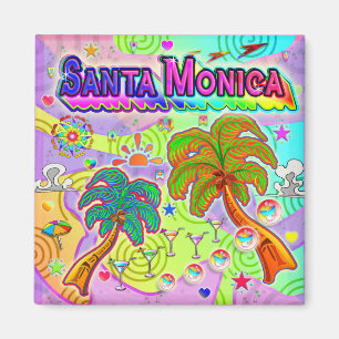 Santa Monica Vacation Target Magnet