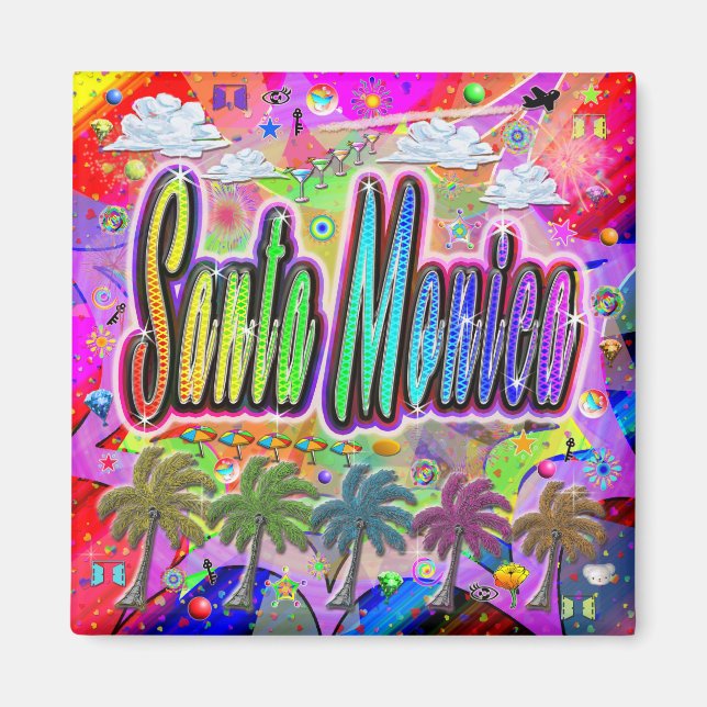 Santa Monica Vista Express Magnet (Front)