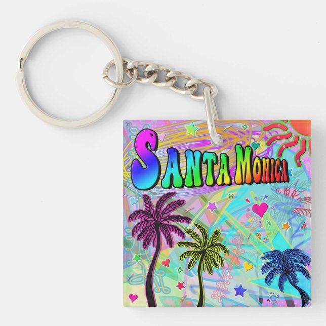 Santa Monica Vivid Romance Keychain (Front)