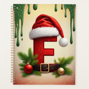 Santa Monogram letter F With Christmas Accent 🎅 Planner