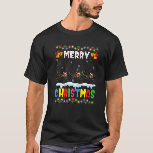 Santa Mosquito Animals Merry Christmas Pajama T-Shirt