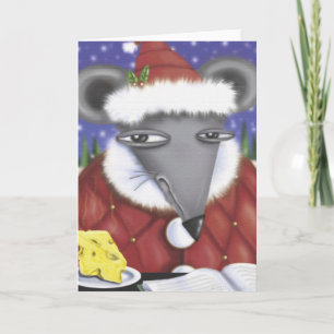 Santa Mouse Holiday Card