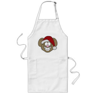 Santa Mouse  Long Apron