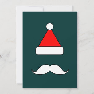 Santa Moustache Holiday Card