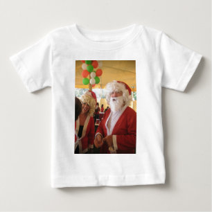 Santa & Mrs. Claus Christmas Celebration – Festive Baby T-Shirt