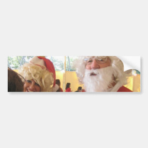 Santa & Mrs. Claus Christmas Celebration – Festive Bumper Sticker