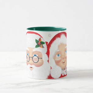 Santa & Mrs Claus Christmas Holiday Mug