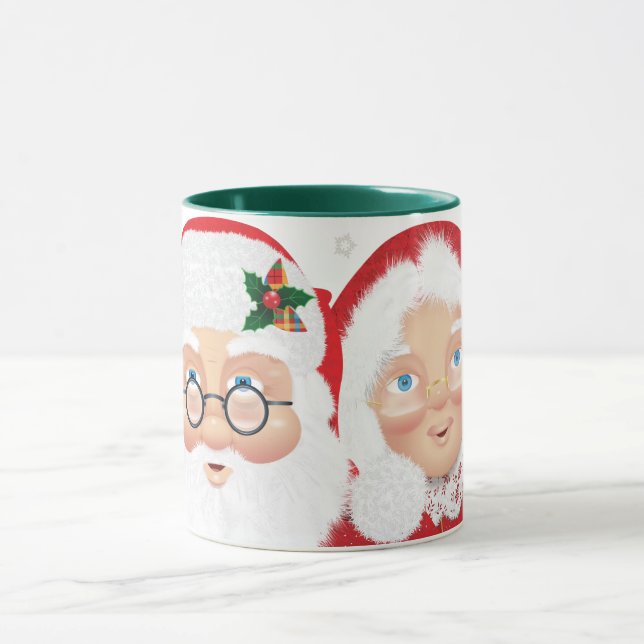 Santa & Mrs Claus Christmas Holiday Mug (Center)