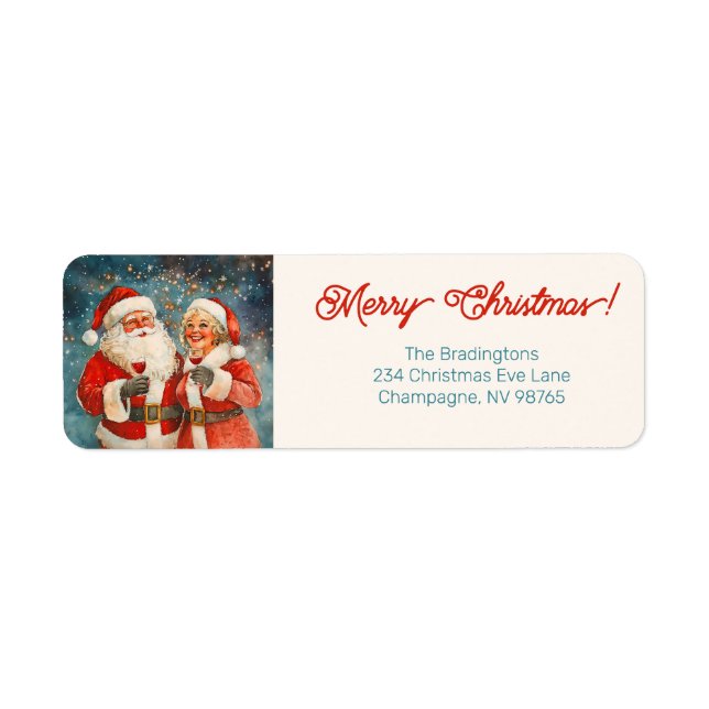 Santa Mrs Claus Merry Christmas (Front)