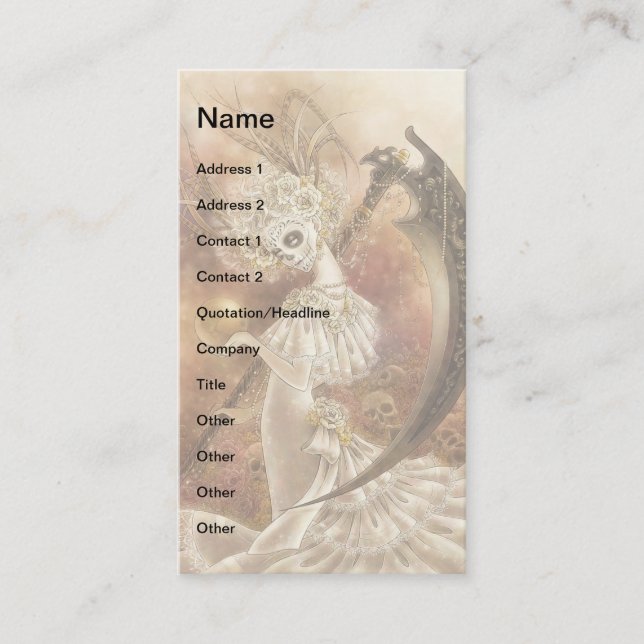 Santa Muerte Businesscard Business Card (Front)