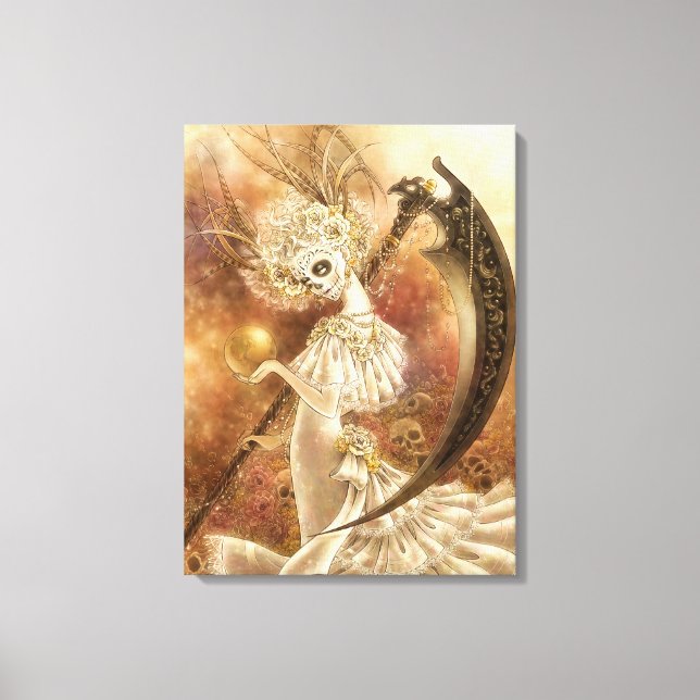 Santa Muerte Canvas Print (Front)