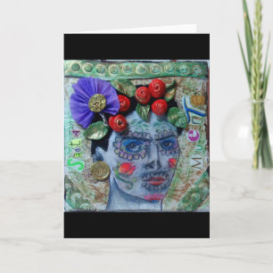 Santa Muerte Day of the Dead Greeting card