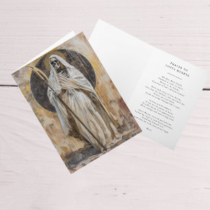 Santa Muerte Divine Guidance & Protection Prayer Card
