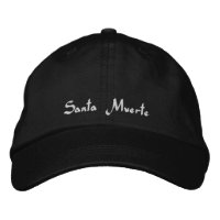 Santa Muerte Goddess Death Black White Cute