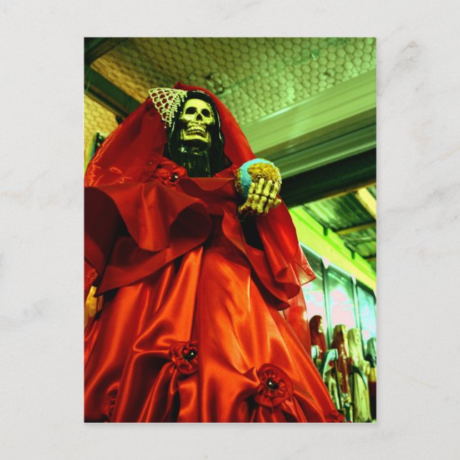 Santa Muerte Holiday Postcard (Front)