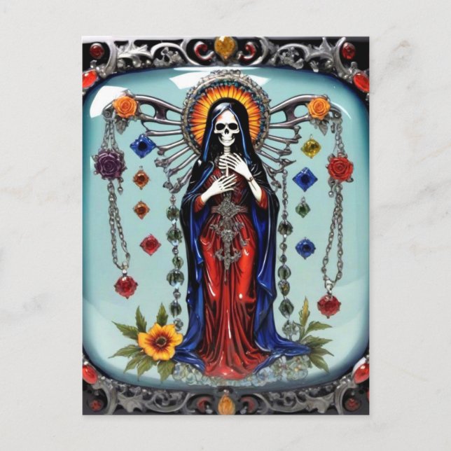 Santa Muerte (Holy Death) Postcard (Front)