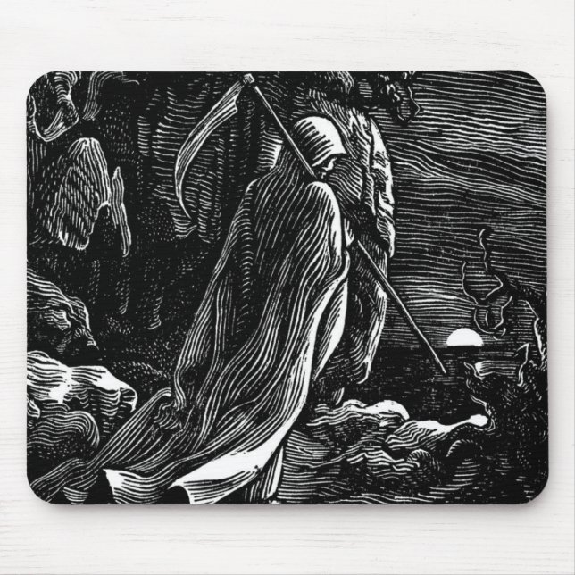 Santa Muerte (Mexican Grim Reaper) circa 1939 Mouse Mat (Front)