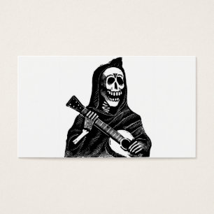 Santa Muerte (Mexican Grim Reaper) Playing Guitar