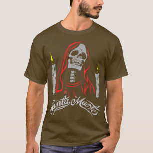 SANTA MUERTE MEXICO SKELETON GOTHIC LADIES WOMENS T-Shirt