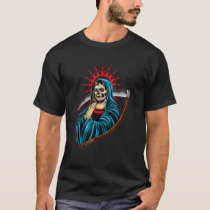 Santa Muerte Praying La Calavera Catrina Sugar Sku T-Shirt