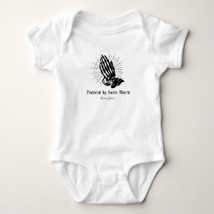 Santa Muerte Protection Baby Bodysuit