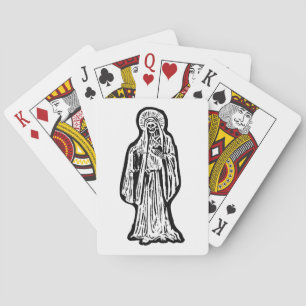 Santa Muerte Statue Playing Cards