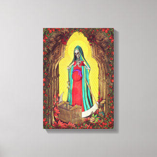 Santa Muerte Tarot - Holy Death Canvas Print