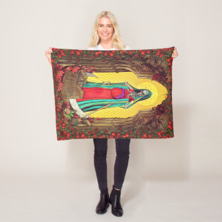 Santa Muerte Tarot - Holy Death Fleece Blanket