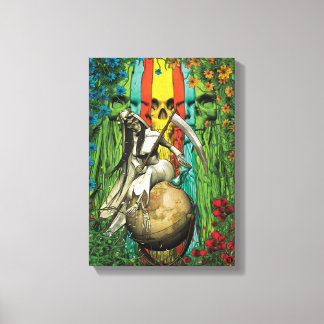 Santa Muerte Tarot - The World Canvas Print