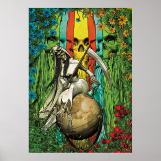 Santa Muerte Tarot - The World Poster