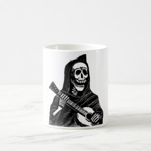 Santa Muerte with Guitar circa early 1900s Coffee Mug