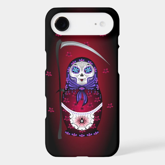 Santa Muertryoshka iPhone case (Back)