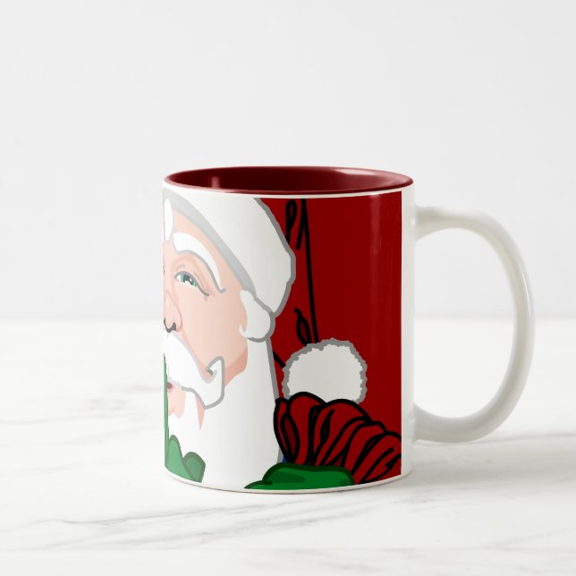 Santa Mug Coffee Cup Festive Santa Cup (Right)