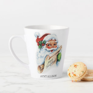 Santa Mug, Vintage with Name Coffee Mug